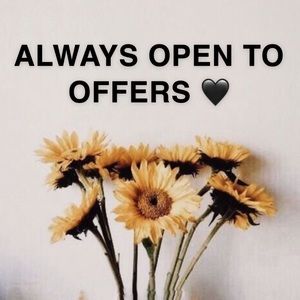 Feel free to make offers